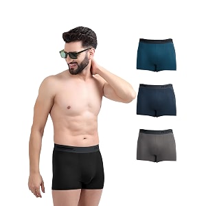 freecultr men39s underwear micromodal airsoft trunk  anti bacterial no itch no chafing sweat proof amp ultra soft fabric pack of 4  mens underwear combo pack of 4