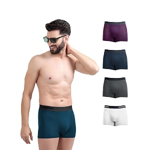 freecultr men39s micromodal airsoft trunks  anti-bacterial sweat-proof ultra-soft no itch no chafing breathable comfort men39s underwear combo pack of 5