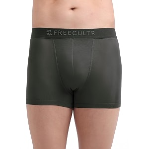 freecultr men39s underwear micromodal airsoft trunk  sweat proof non-itch no chafing soft amp breathable fabric avocado green m