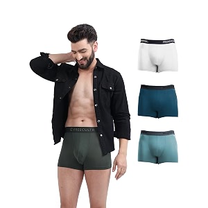 freecultr men39s underwear micromodal airsoft trunk  ultra soft sweat proof anti-bacterial no itch amp no chafing fabric pack of 4  mens underwear combo pack of 4
