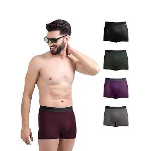 freecultr men39s micromodal airsoft trunks  anti-bacterial sweat-proof ultra-soft no itch no chafing breathable comfort men39s underwear combo pack of 5