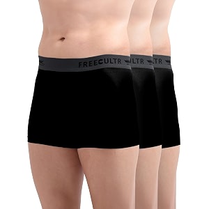 freecultr men39s underwear micromodal airsoft trunk  ultra soft sweat proof non-itch no chafing anti bacterial fabric pack of 3  mens underwear combo pack of 3