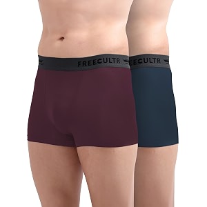 freecultr men39s underwear micromodal airsoft trunk comfortable  sweat proof non-itch no chafing ultra soft amp breathable fabric  mens underwear combo pack of 2