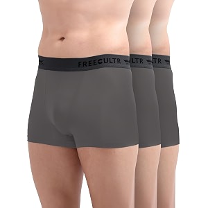 freecultr men39s underwear micromodal airsoft trunk  ultra soft sweat proof non-itch no chafing anti bacterial fabric pack of 3  mens underwear combo pack of 3
