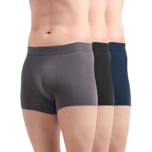 freecultr men39s underwear micromodal airsoft trunk  ultra soft sweat proof non-itch no chafing anti bacterial fabric pack of 3  mens underwear combo pack of 3