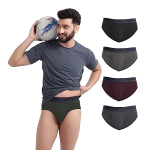 freecultr men39s underwear anti bacterial micromodal airsoft brief - non itch no chaffing sweat proof pack of 5