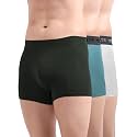 Freecultr Men's Underwear Micromodal Airsoft Trunk – Sweat Proof, Ultra Soft, Anti-Bacterial, No Itch &amp; No Chafing Fabric (Pack of 3) | Mens Underwear Combo Pack of 3