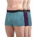 Freecultr Men's Underwear Micromodal Airsoft Trunk – Sweat Proof, Ultra Soft, Anti-Bacterial, No Itch &amp; No Chafing Fabric (Pack of 3) | Mens Underwear Combo Pack of 3