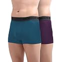 Freecultr Men's Underwear Micromodal Airsoft Trunk Comfortable – Sweat Proof, Non-Itch, No Chafing, Ultra Soft &amp; Breathable Fabric | Mens Underwear Combo Pack of 2