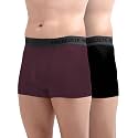 Freecultr Men's Underwear Micromodal Airsoft Trunk Comfortable – Sweat Proof, Non-Itch, No Chafing, Ultra Soft &amp; Breathable Fabric | Mens Underwear Combo Pack of 2