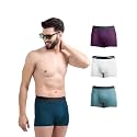 Freecultr Men's Underwear Micromodal Airsoft Trunk – Ultra Soft, Sweat Proof, Anti-Bacterial, No Itch &amp; No Chafing Fabric (Pack of 4) | Mens Underwear Combo Pack of 4