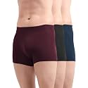 Freecultr Men's Underwear Micromodal Airsoft Trunk – Ultra Soft, Sweat Proof, Non-Itch, No Chafing, Anti Bacterial Fabric (Pack of 3) | Mens Underwear Combo Pack of 3