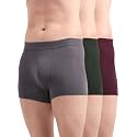 Freecultr Men's Underwear Micromodal Airsoft Trunk – Ultra Soft, Sweat Proof, Non-Itch, No Chafing, Anti Bacterial Fabric (Pack of 3) | Mens Underwear Combo Pack of 3