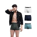 Freecultr Men's Underwear Micromodal Airsoft Trunk – Ultra Soft, Sweat Proof, Anti-Bacterial, No Itch &amp; No Chafing Fabric (Pack of 4) | Mens Underwear Combo Pack of 4
