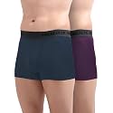 Freecultr Men's Underwear Micromodal Airsoft Trunk Comfortable – Sweat Proof, Non-Itch, No Chafing, Ultra Soft &amp; Breathable Fabric | Mens Underwear Combo Pack of 2