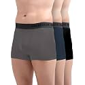 Freecultr Men's Underwear Micromodal Airsoft Trunk – Ultra Soft, Sweat Proof, Non-Itch, No Chafing, Anti Bacterial Fabric (Pack of 3) | Mens Underwear Combo Pack of 3