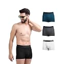 Freecultr Men's Underwear Micromodal Airsoft Trunk – Anti Bacterial, No Itch, No Chafing, Sweat Proof &amp; Ultra Soft Fabric (Pack of 4) | Mens Underwear Combo Pack of 4