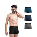 Freecultr Men's Underwear Micromodal Airsoft Trunk – Anti Bacterial, No Itch, No Chafing, Sweat Proof &amp; Ultra Soft Fabric (Pack of 4) | Mens Underwear Combo Pack of 4