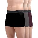Freecultr Men's Underwear Micromodal Airsoft Trunk – Ultra Soft, Sweat Proof, Non-Itch, No Chafing, Anti Bacterial Fabric (Pack of 3) | Mens Underwear Combo Pack of 3