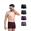 Freecultr Men's Micromodal Airsoft Trunks – Anti-Bacterial, Sweat-Proof, Ultra-Soft, No Itch, No Chafing, Breathable Comfort Men's Underwear Combo Pack of 5