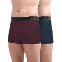 Freecultr Men's Underwear Micromodal Airsoft Trunk Comfortable – Sweat Proof, Non-Itch, No Chafing, Ultra Soft &amp; Breathable Fabric | Mens Underwear Combo Pack of 2