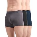 Freecultr Men's Underwear Micromodal Airsoft Trunk – Ultra Soft, Sweat Proof, Non-Itch, No Chafing, Anti Bacterial Fabric (Pack of 3) | Mens Underwear Combo Pack of 3
