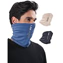 Freecultr Unisex Bamboo Bandana, Anti Microbial Super Soft &amp; Comfort Fit, Breathable Multipurpose Headband, Face Mask for Dust Protection D2 Printed-100% Try On Guarantee - Made in India