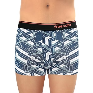Freecultr Mens Tipline Cotton Trunk Stretch Printed