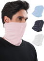 FREECULTR Unisex Anti Microbial Super Soft & Comfort Fit, Breathable Multipurpose Headband, Face Mask for Dust Protection Men & Women Solid Bandana