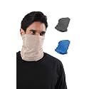 Freecultr Unisex Bamboo Plain Bandana, Anti Microbial Super Soft &amp; Comfort Fit, Breathable Multipurpose Headband, Face Mask for Dust Protection-Pack of 3-100% Try On Guarantee - Made in India
