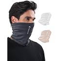 Freecultr Unisex Bamboo Plain Bandana, Anti Microbial Super Soft & Comfort Fit, Breathable Multipurpose Headband, Face Mask for Dust Protection-Pack of 3-100% Try On Guarantee - Made in India