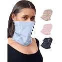 Freecultr Unisex Bamboo Plain Bandana, Anti Microbial Super Soft &amp; Comfort Fit, Breathable Multipurpose Headband, Face Mask for Dust Protection - 100% Try On Guarantee - Made in India