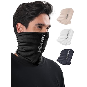 freecultr unisex bamboo bandana anti microbial super soft amp comfort fit breathable multipurpose headband - printed pack of 4-beach sandblackcharcoalwhite