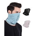 Freecultr Unisex Bamboo Bandana, Anti Microbial Super Soft &amp; Comfort Fit, Breathable Multipurpose Headband, Face Mask for Dust Protection D3 Printed-100% Try On Guarantee - Made in India