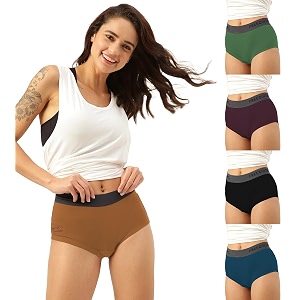 freecultr women cotton blend boxer brief turtle green sangria wine burbon yellow black midnight blue_large