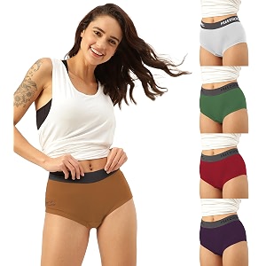 freecultr women cotton blend boxer brief burbon yellow white turtle green sassy red trippy voilet_x-large