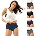 Freecultr Women's Underwear Antibacterial Micromodal Airsoft | Boxer Briefs | No-Itch, No-Chafing, Sweat-Proof &amp; Ultra-Soft Fabric for Everyday Wear (Pack of 4)