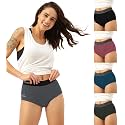 Freecultr Women's Underwear Antibacterial Micromodal Airsoft | Boxer Briefs | No-Itch, No-Chafing, Sweat-Proof &amp; Ultra-Soft Fabric for Everyday Wear (Pack of 4)