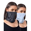 Freecultr Women Bamboo Plain Bandana, Anti Microbial Super Soft &amp; Comfort Fit, Breathable Multipurpose Headband, Face Mask for Dust Protection -100% Try On Guarantee - Made in India
