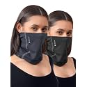 Freecultr Women Bamboo Plain Bandana, Anti Microbial Super Soft &amp; Comfort Fit, Breathable Multipurpose Headband, Face Mask for Dust Protection -100% Try On Guarantee - Made in India