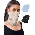 Freecultr Women Bamboo Plain Bandana, Anti Microbial Super Soft &amp; Comfort Fit, Breathable Multipurpose Headband, Face Mask for Dust Protection -100% Try On Guarantee - Made in India