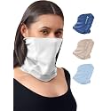 Freecultr Women Bamboo Plain Bandana, Anti Microbial Super Soft &amp; Comfort Fit, Breathable Multipurpose Headband, Face Mask for Dust Protection -100% Try On Guarantee - Made in India