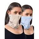 Freecultr Women Bamboo Plain Bandana, Anti Microbial Super Soft &amp; Comfort Fit, Breathable Multipurpose Headband, Face Mask for Dust Protection -100% Try On Guarantee - Made in India