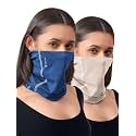 Freecultr Women Bamboo Plain Bandana, Anti Microbial Super Soft &amp; Comfort Fit, Breathable Multipurpose Headband, Face Mask for Dust Protection -100% Try On Guarantee - Made in India