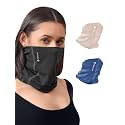 Freecultr Women Bamboo Plain Bandana, Anti Microbial Super Soft &amp; Comfort Fit, Breathable Multipurpose Headband, Face Mask for Dust Protection -100% Try On Guarantee - Made in India