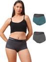 FREECULTR Women Hipster Grey, Dark Blue, Light Blue Panty