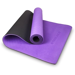 freelance foam non slip anti-skid grip yoga pilates exercise meditation gymnastic mat 61 x 183 cm purpleblack