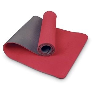 freelance foam non slip anti-skid grip yoga pilates exercise meditation gymnastic mat 61 x 183 cm redgrey