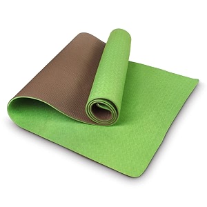 freelance foam non slip anti-skid grip yoga pilates exercise meditation gymnastic mat 61 x 183 cm greenbrown