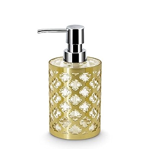 freelance jewel polystyrene soap dispenser shower lotion gel conditioner liquid shampoo pump gold